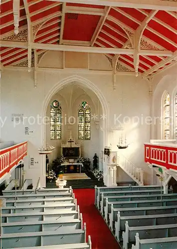 AK / Ansichtskarte Norderney_Nordseebad Ev luth Inselskirche Inneres Norderney_Nordseebad