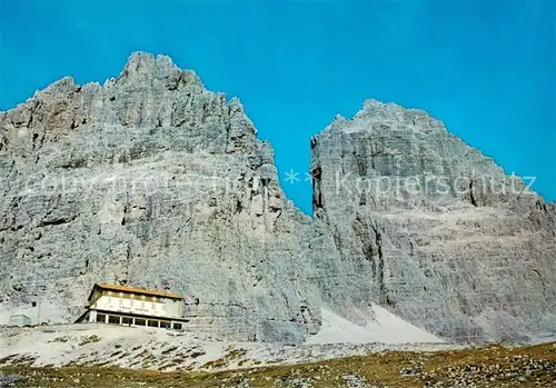 AK / Ansichtskarte Dolomiti__Dolomiten_IT Rifugio Auronzo alle Tre Cime di Lavaredo 