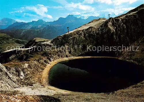 AK / Ansichtskarte Val_Badia_Gadertal_Suedtirol_IT Gruppo Sella Lago Boe verso Civetta e Marmolada 