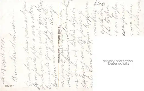 AK / Ansichtskarte Saarbruecken Saarpartie mit Krankenhaus im Hintergrund Saarbruecken