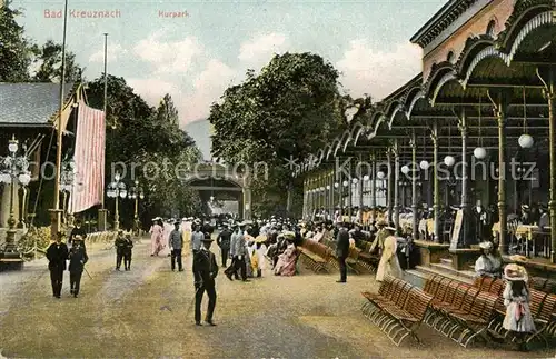 AK / Ansichtskarte Bad_Kreuznach Kurpark Kurhaus Bad_Kreuznach