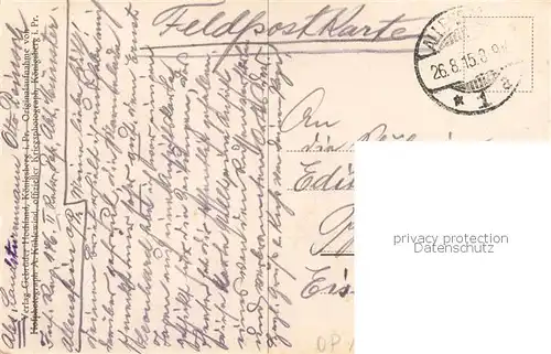 AK / Ansichtskarte Neidenburg_Nidzica_Nibork_Ostpreussen Zerstoerte Stadt 1915 Feldpost 