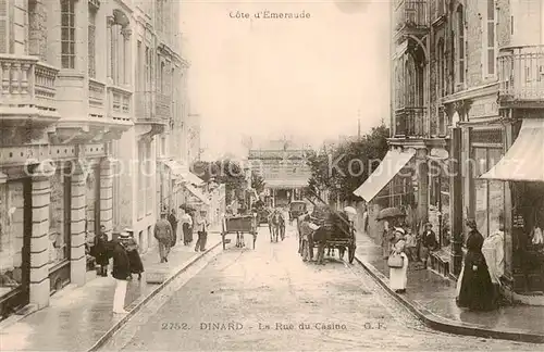 AK / Ansichtskarte Dinard_35 Rue du Casino   Kutschen 