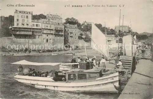 AK / Ansichtskarte Dinard_35 Le Ponton des Vedettes 