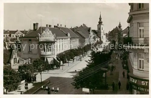 AK / Ansichtskarte Goeding_Hodonin_CZ Strassen Partie   Feldpost 