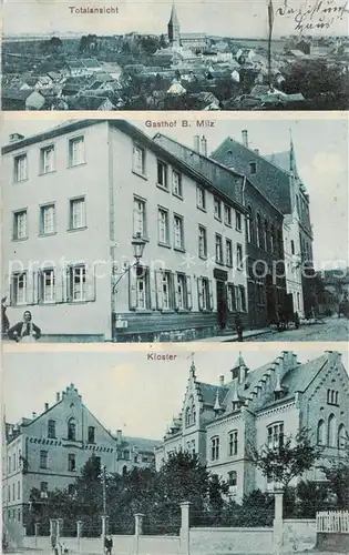 AK / Ansichtskarte Commern_Kommern_Mechernich Totalansicht Gasthof B. Milz Kloster Aussenansicht 