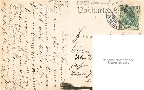 AK / Ansichtskarte Commern_Kommern_Mechernich Totalansicht Gasthof B. Milz Kloster Aussenansicht 