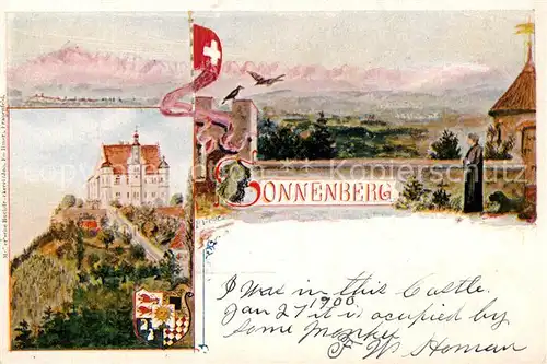 AK / Ansichtskarte Sonnenberg_Schloss_Stettfurt_TG Schloss 