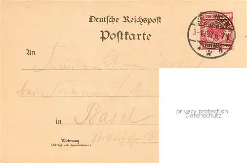 AK / Ansichtskarte Saeckingen_Bad Totalansicht   Gasthof zum Schuetzen  Saeckingen_Bad