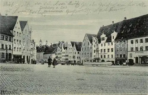 AK / Ansichtskarte Landsberg_Lech Herkomerstrasse Landsberg_Lech