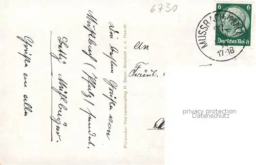 AK / Ansichtskarte Mussbach Partien a. d. Weindorf Mussbach