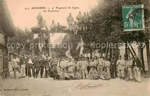 AK / Ansichtskarte Auxerre_89 Regiment de Ligne   Au Gymnase 