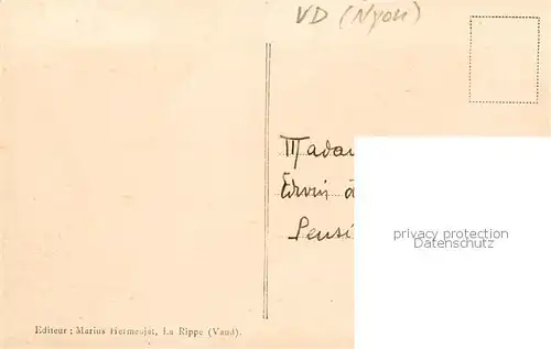 AK / Ansichtskarte La_Rippe_VD Turm Aussenansicht 