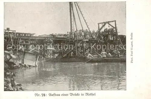 AK / Ansichtskarte Rethel_08_Ardennes Aufbau einer Bruecke 