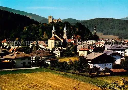 AK / Ansichtskarte Bruneck Panorama mit Kirche und Schloss Bruneck