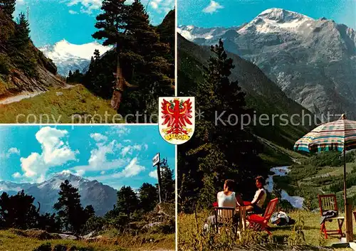 AK / Ansichtskarte Grawandhuette_1640m_Zillertal_AT Hornspitzen Riffler Blick von der Grawandhuette 