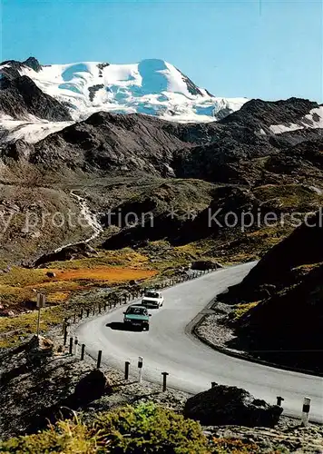 AK / Ansichtskarte Kaunertal_Tirol_AT Kaunertaler Gletscherbahnen Panoramastrasse mit Weissseespitze 