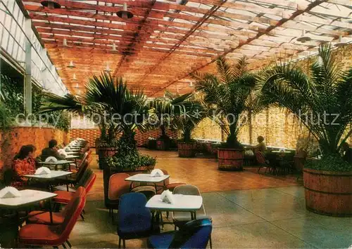 AK / Ansichtskarte Zielona_Gora_Gruenberg Wnetrze kawiarni Palmiarnia Palmhaus Cafe 