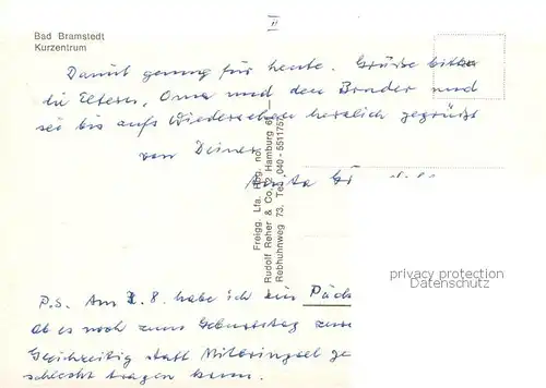 AK / Ansichtskarte Bad_Bramstedt Kurzentrum Bad_Bramstedt