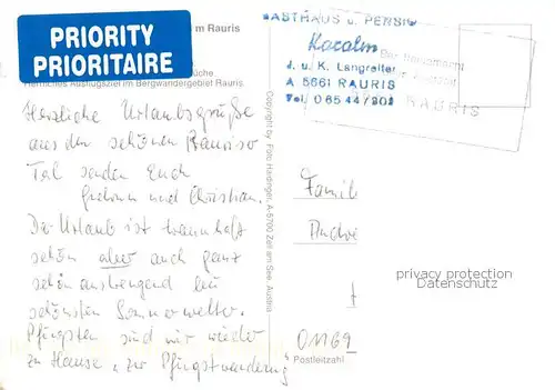 AK / Ansichtskarte Rauris Woerth_AT Alpengasthof Karalm Almvieh Alpenpanorama 