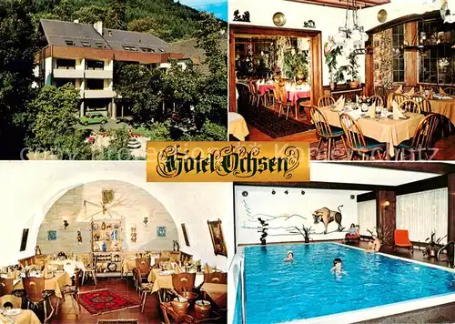 AK / Ansichtskarte Hoefen_Enz Hotel Ochsen Restaurant Hallenbad Hoefen_Enz