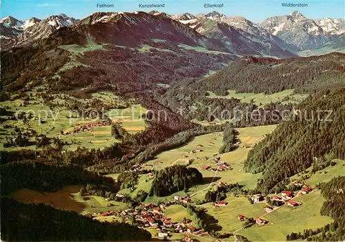 AK / Ansichtskarte Tiefenbach_Oberstdorf Panorama Oberallgaeu Allgaeuer Alpen Tiefenbach_Oberstdorf