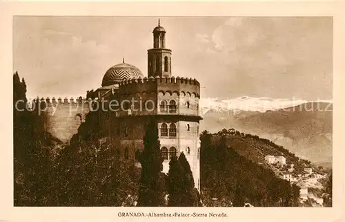 AK / Ansichtskarte Sierra_Nevada_Granada_Andalucia_ES Alhambra Palace 