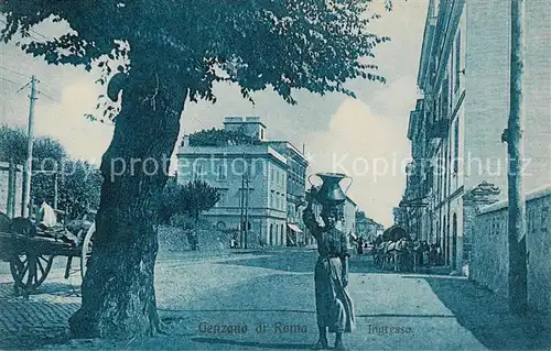 AK / Ansichtskarte Genzano__di_Roma Ingresso   Kutsche Gespann 