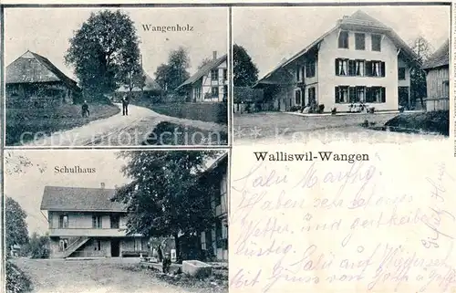 AK / Ansichtskarte Walliswil_Wangen Wangenholz Schulhaus Walliswil Wangen