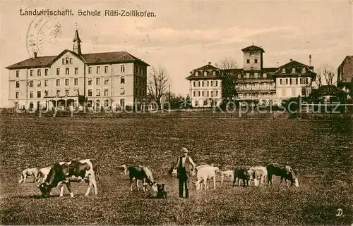 AK / Ansichtskarte Rueti_Zollikofen Landwirtschaftliche Schule Aussenansicht Rueti Zollikofen