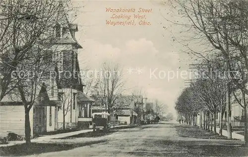 AK / Ansichtskarte Waynesfield_Ohio_USA Wapakoneta Street looking West 