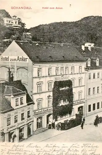 AK / Ansichtskarte Schandau_Bad Hotel zum Anker Aussenansicht Schandau_Bad