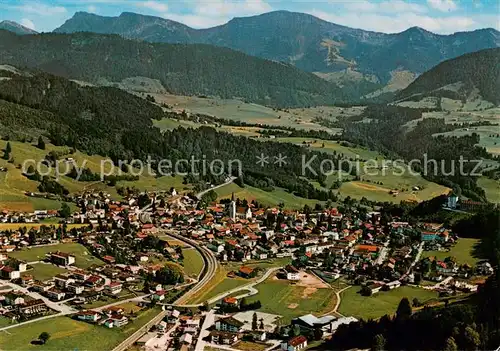 AK / Ansichtskarte Oberstaufen Panorama mit Rindalphorn und Hochgrat Allgaeuer Alpen Oberstaufen