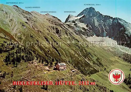 AK / Ansichtskarte Habichen_oetztal_AT Bielefelder Huette Berghuette oetztaler Alpen 