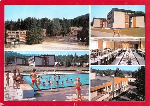 AK / Ansichtskarte Zlate_Hory_Zuckmantel_CZ Pionyrsky tabor Mir NHKG Pionierlager Freibad 
