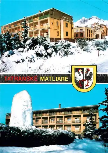 AK / Ansichtskarte Tatranske_Matliare Vojenska ozdravovna Sanatorium Winter Hohe Tatra 