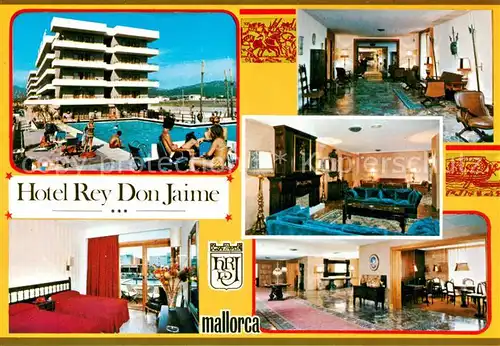 AK / Ansichtskarte Santa_Ponsa_Mallorca_Islas_Baleares Hotel Rey Don Jaime Piscina Santa_Ponsa