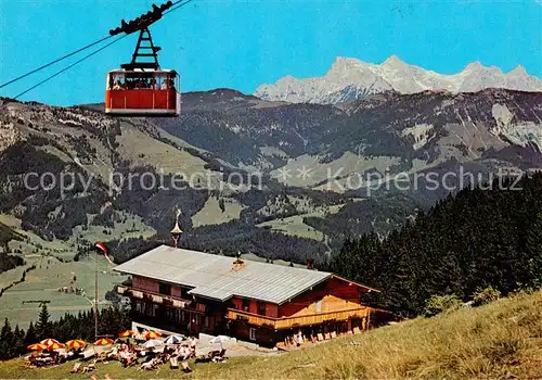 AK / Ansichtskarte St_Johann_Tirol Angerer Alm am Kitzbueheler Horn Bergbahn Loferer Steinberge St_Johann_Tirol