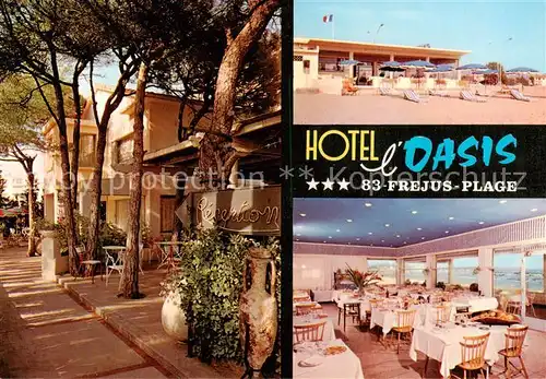 AK / Ansichtskarte Frejus Hotel l Oasis Restaurant Strand Frejus