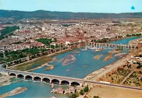 AK / Ansichtskarte Cordoba_Andalucia_ES Stadtpanorama Blick ueber den Guadalquivir 
