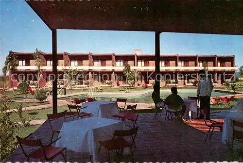 AK / Ansichtskarte Valdepenas_ES Motel el Hidalbo Piscina Terraza 