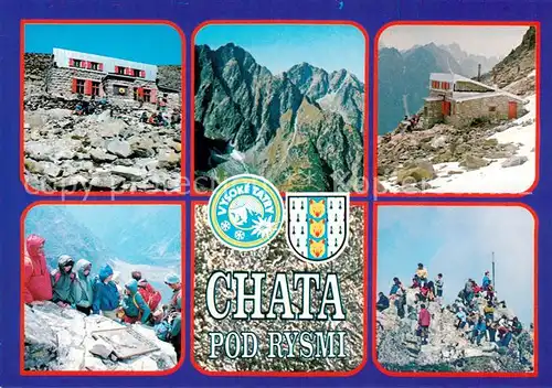 AK / Ansichtskarte Rysy_Rysov_Tatry_SK Chata pod Rysmi Berghaus Hohe Tatra 