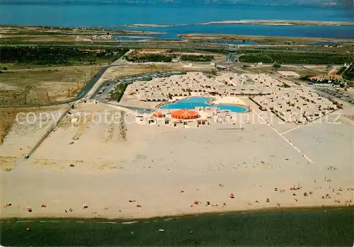 AK / Ansichtskarte Port Barcares_66_Pyrenees Orientales Vue aerienne Les Portes du Roussillon Plage 