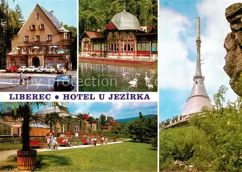 AK / Ansichtskarte Liberec_Reichenberg Hotel u Jezirka Horsky Hotel Jested Botanicka zahrada 