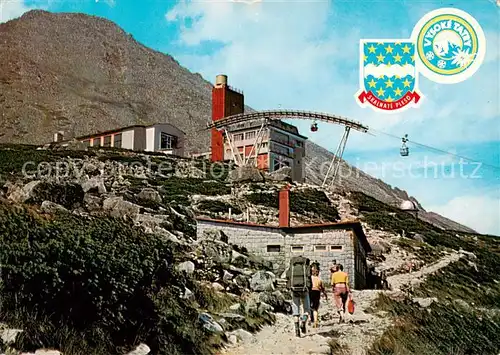AK / Ansichtskarte Vysoke_Tatry_SK Hotel Encian Seilbahn Skalnata Berghuette Tatra Nationalpark 