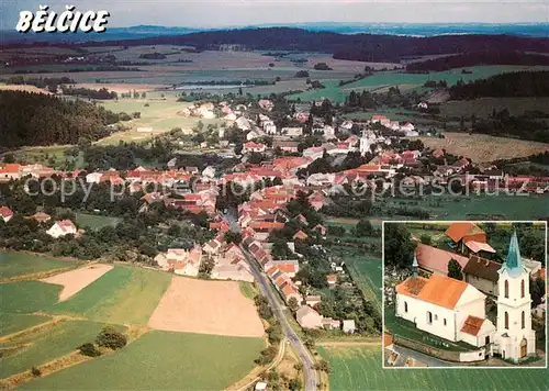 AK / Ansichtskarte Belcice_Bielschitz_CZ Kostel sv. Petra a Pavla Gesamtansicht Kirche 