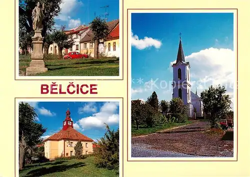 AK / Ansichtskarte Belcice_Bielschitz_CZ Denkmal Kirche 