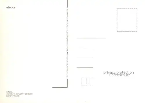 AK / Ansichtskarte Belcice_Bielschitz_CZ Denkmal Kirche 