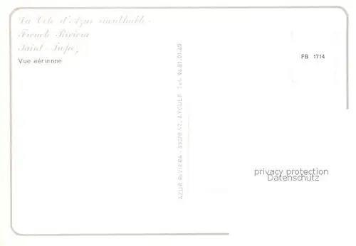 AK / Ansichtskarte Saint_Tropez_Var La ville et le port Cote d Azur vue aerienne Saint_Tropez_Var