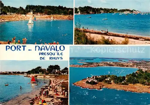 AK / Ansichtskarte Port Navalo_56_Morbihan Son port et ses plages Vue aerienne 